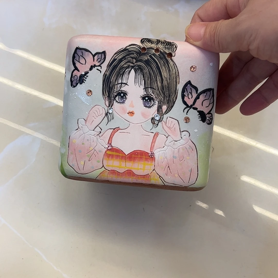 摆件景德镇陶瓷花盆