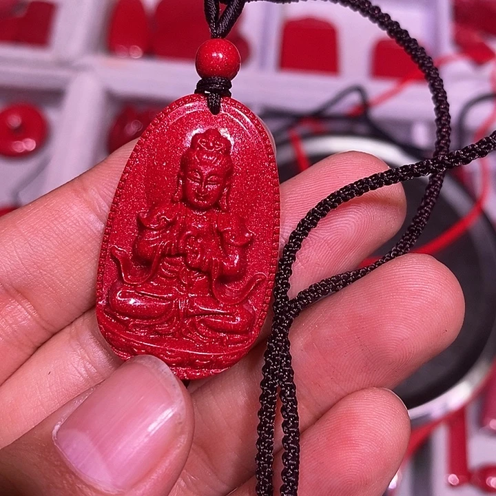 天然辰砂红晶砂大日