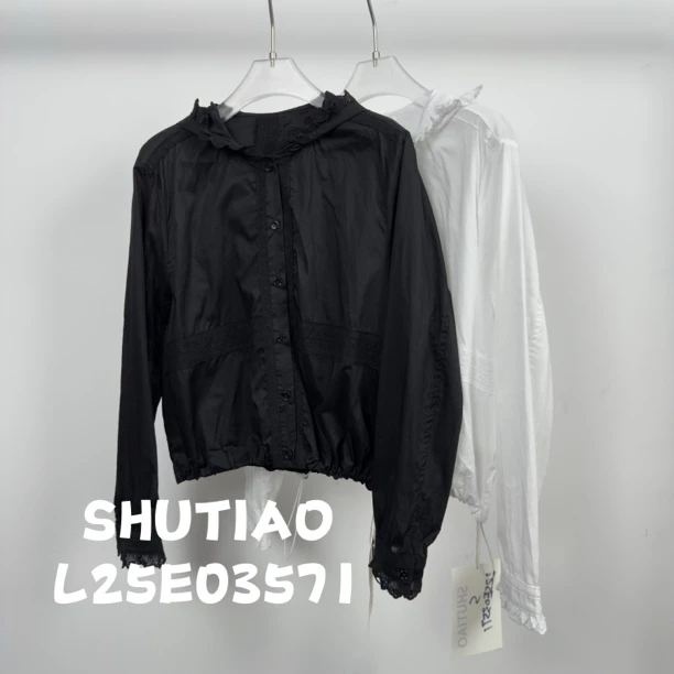 【SHUTIAO】2025夏季：新款小众设计款衬衫L25E03571