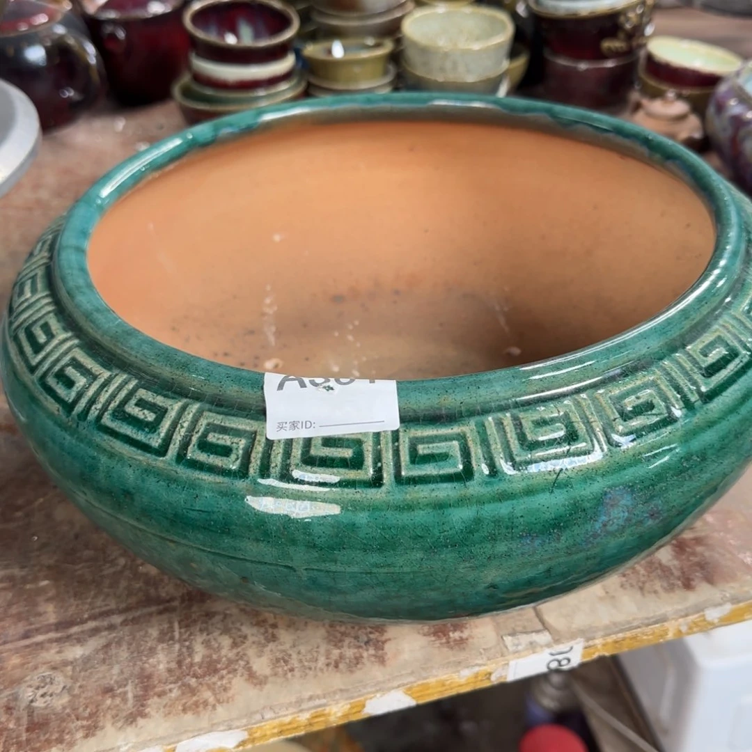 紫砂花盆黄*紫301瑕疵品