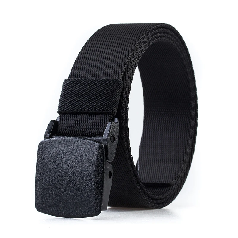 3.2正品YKK无金属男皮带尼龙POM过安检帆布皮带窄款裤带战术腰带