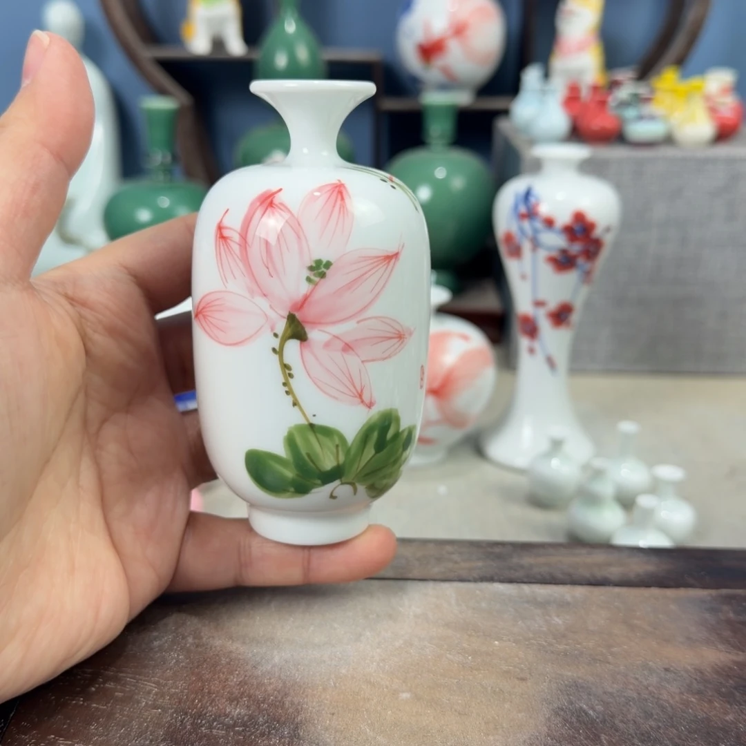 陶瓷手工小花器摆件