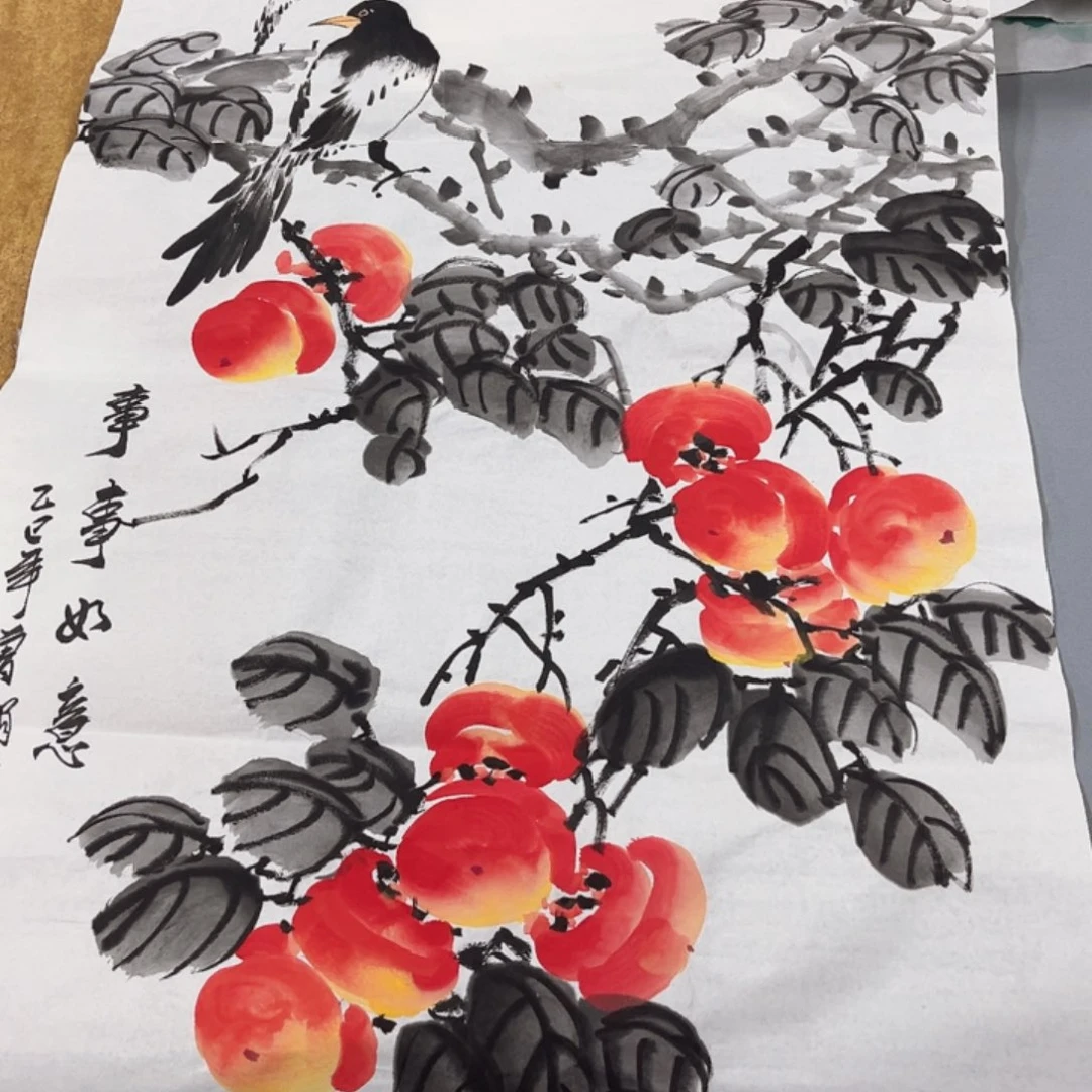 国画国画老师手绘作品