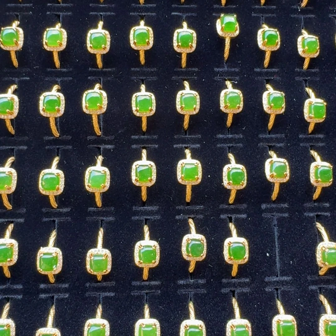 和田玉戒指未镶嵌拍一发一多样性发货