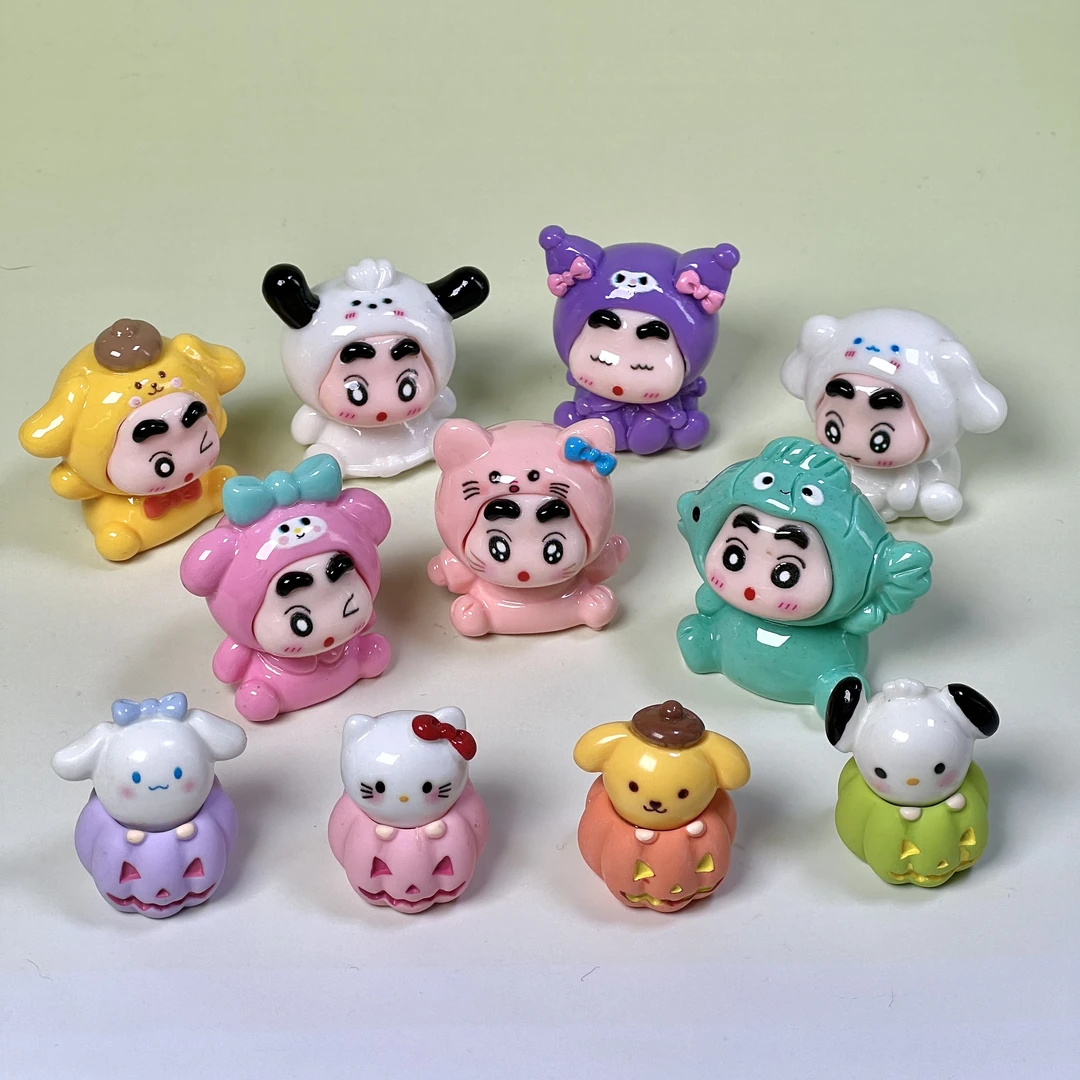 福袋【游乐园】可爱小新南瓜立偶桌面摆件多样性发一