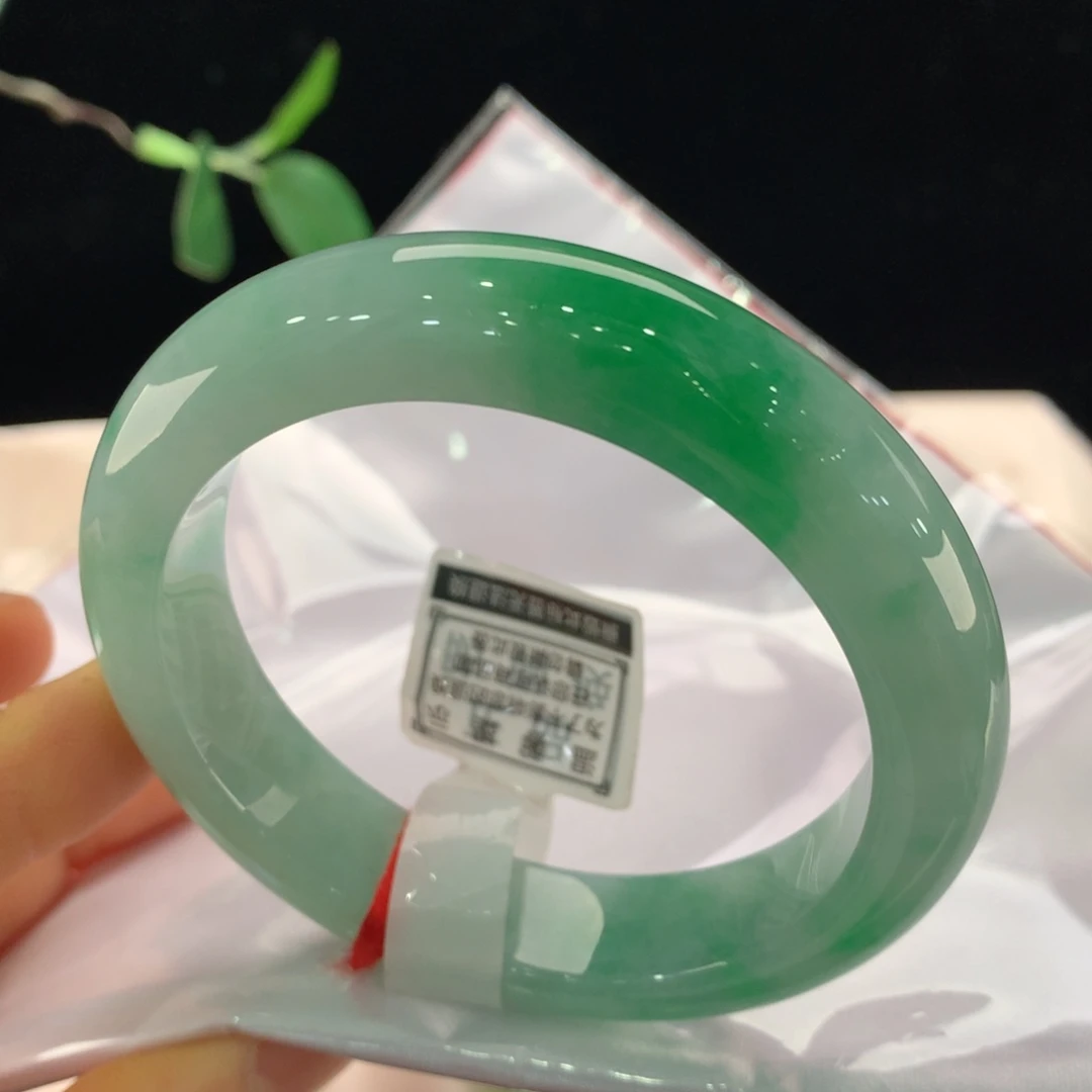 翡翠未镶嵌手镯0489