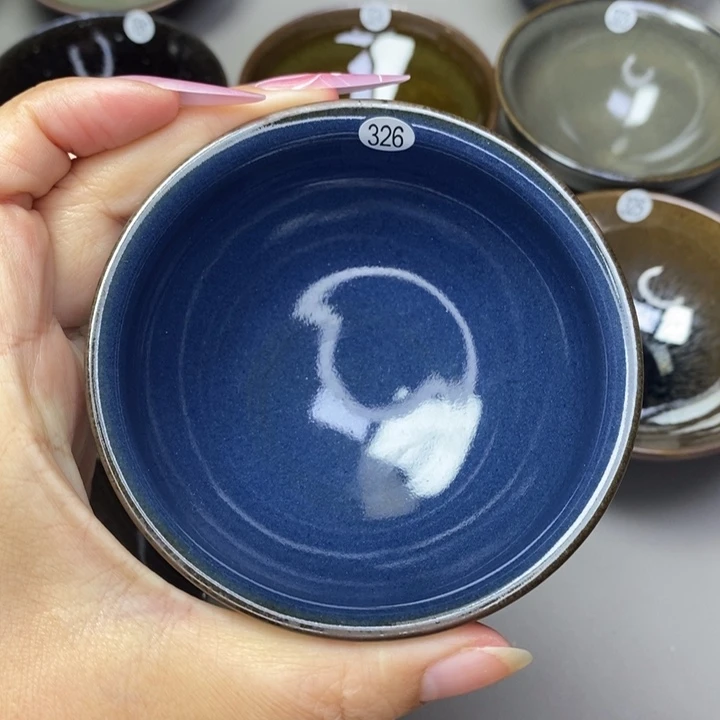 茶盏借*年建窑建盏柴烧主人杯