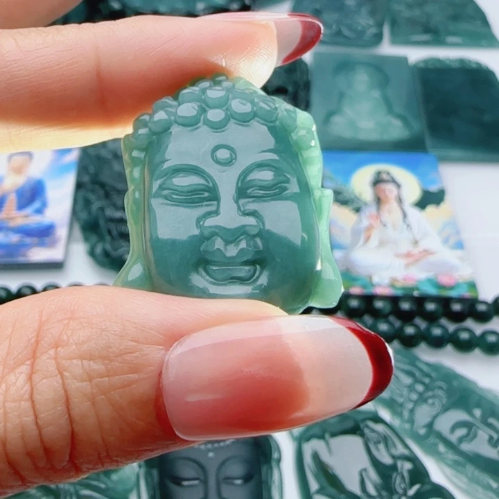 翡翠未镶嵌颈饰多样性发货天然A货翡翠