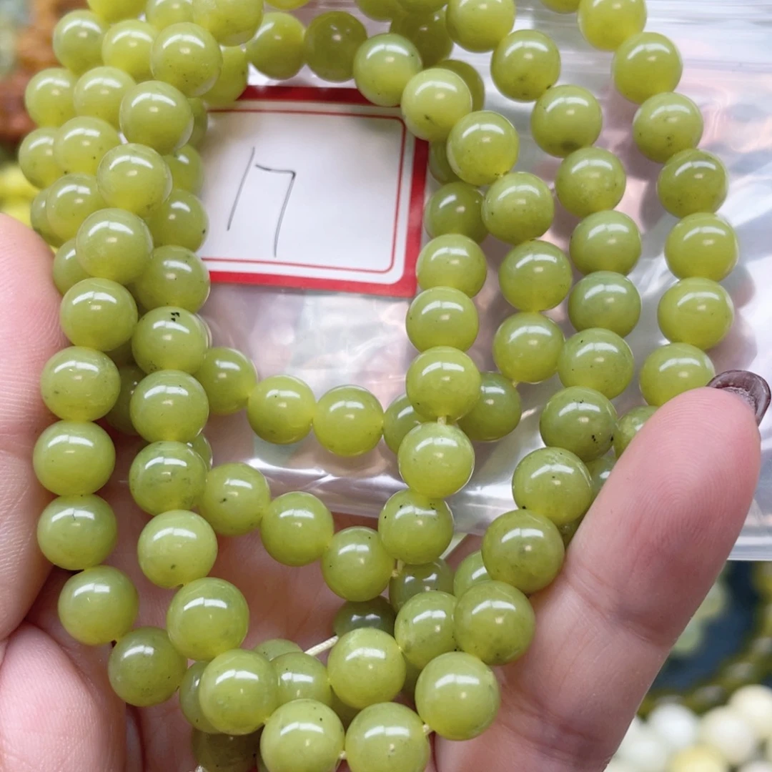 未镶嵌蛇纹石玉手链