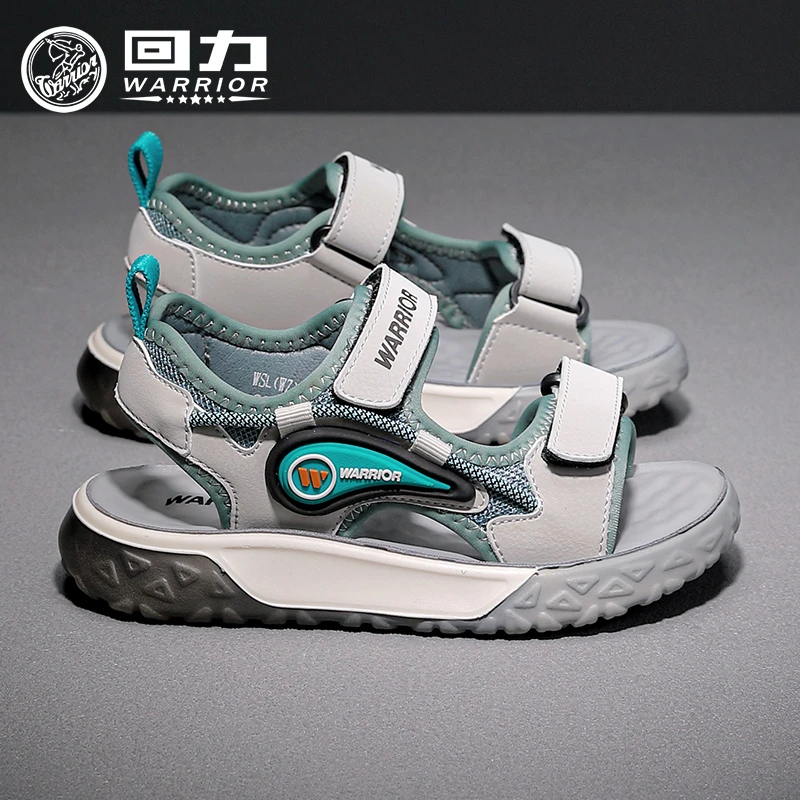 回力童鞋男童凉鞋2025夏季新款学生魔术贴鞋子儿童软底透气沙滩鞋