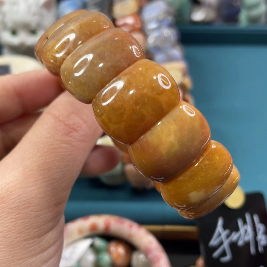 未镶嵌手镯硅化玉