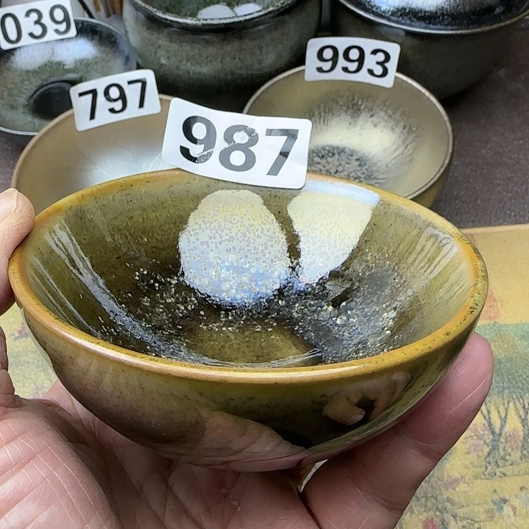 茶盏建盏杯主人杯龙窑柴烧