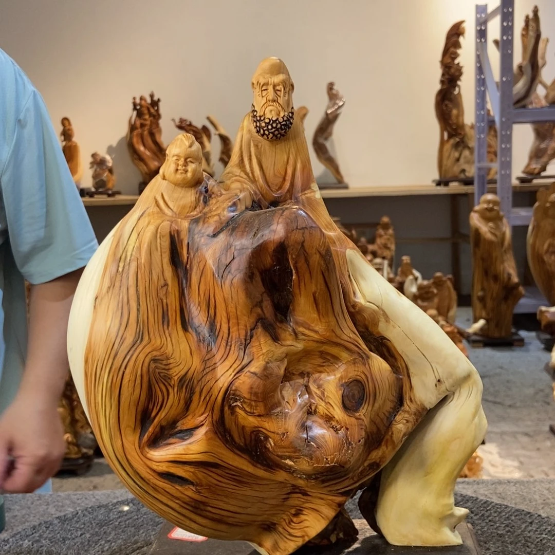 柏木（崖柏）太行崖柏根雕摆件