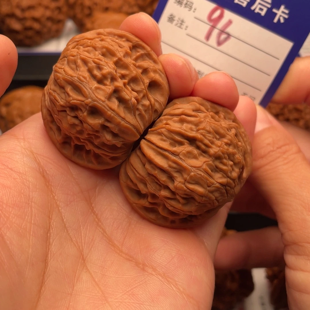 把件文玩核桃山地蝴蝶磨40全品96号