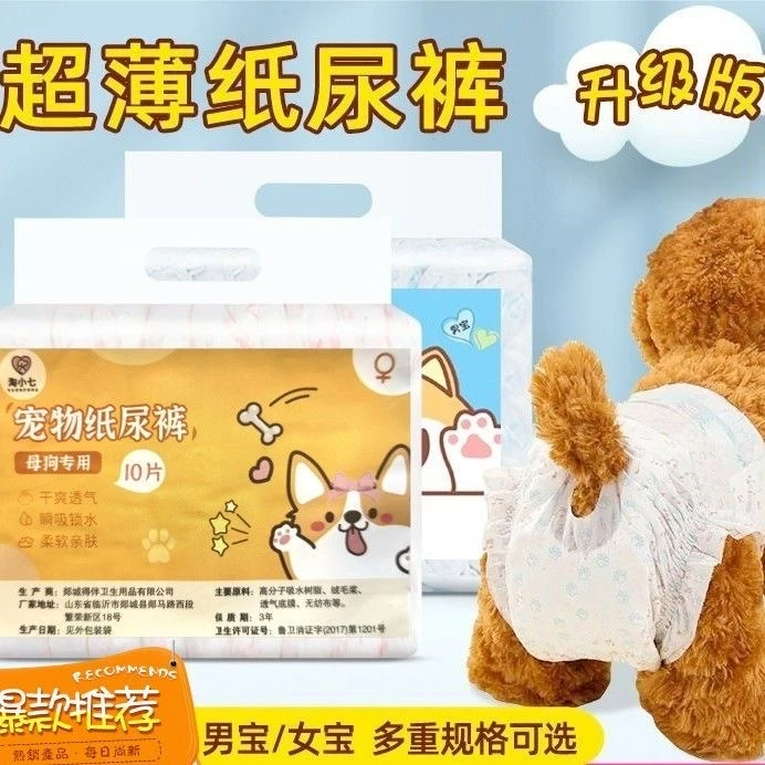 宠物狗狗一次性尿不湿透气公狗生理专用尿不湿公狗专用纸尿裤