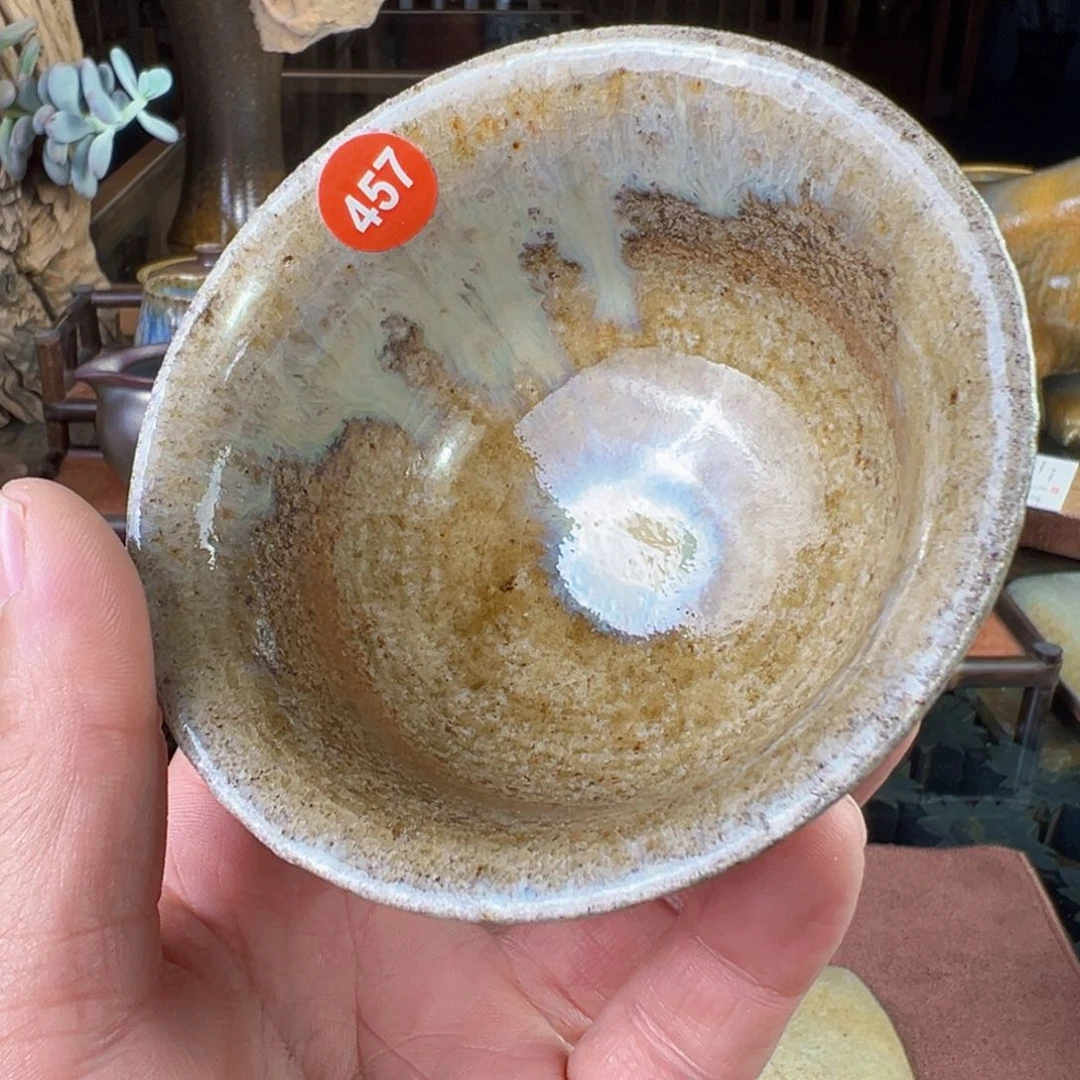 杯青**香457号柴烧马蹄杯大容量