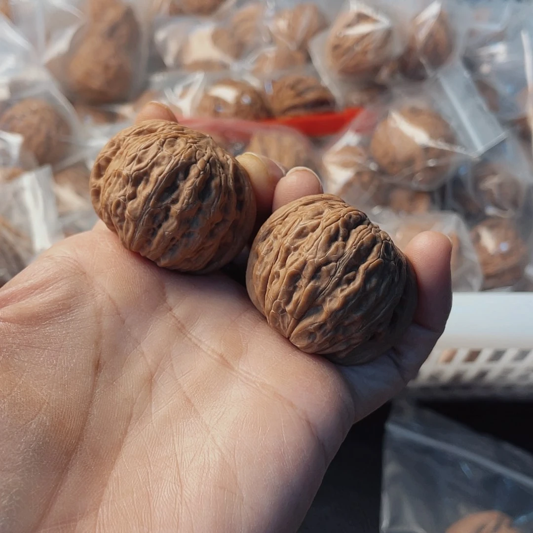 吊坠文玩核桃40以上铁锤58.9蝉影