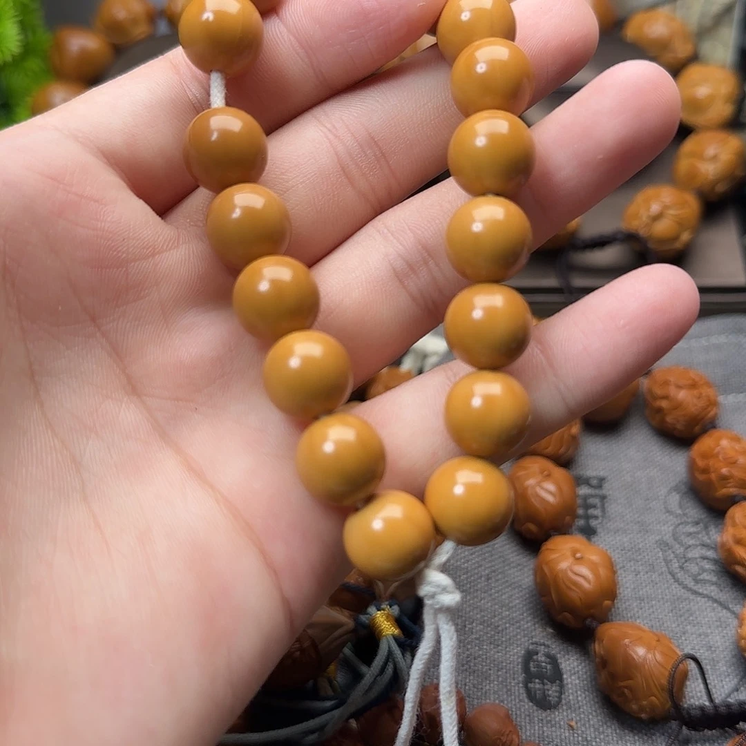 橄榄核手串/手链猴头光珠