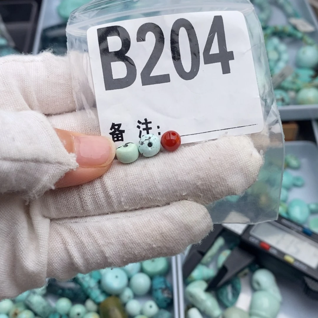未镶嵌卡6老型一对南红玛瑙