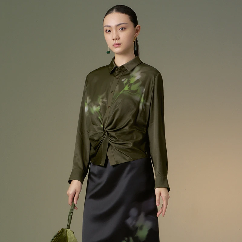 Distin Kidny/迪凯【星线好物】衬衫女气质简约百搭通勤衬衣女