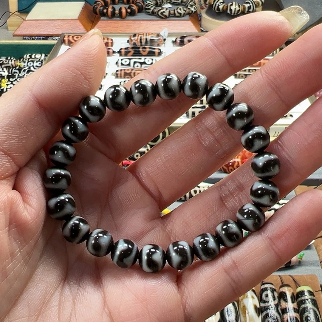 玛瑙/玉髓未镶嵌珠宝半成品台工虎牙手串