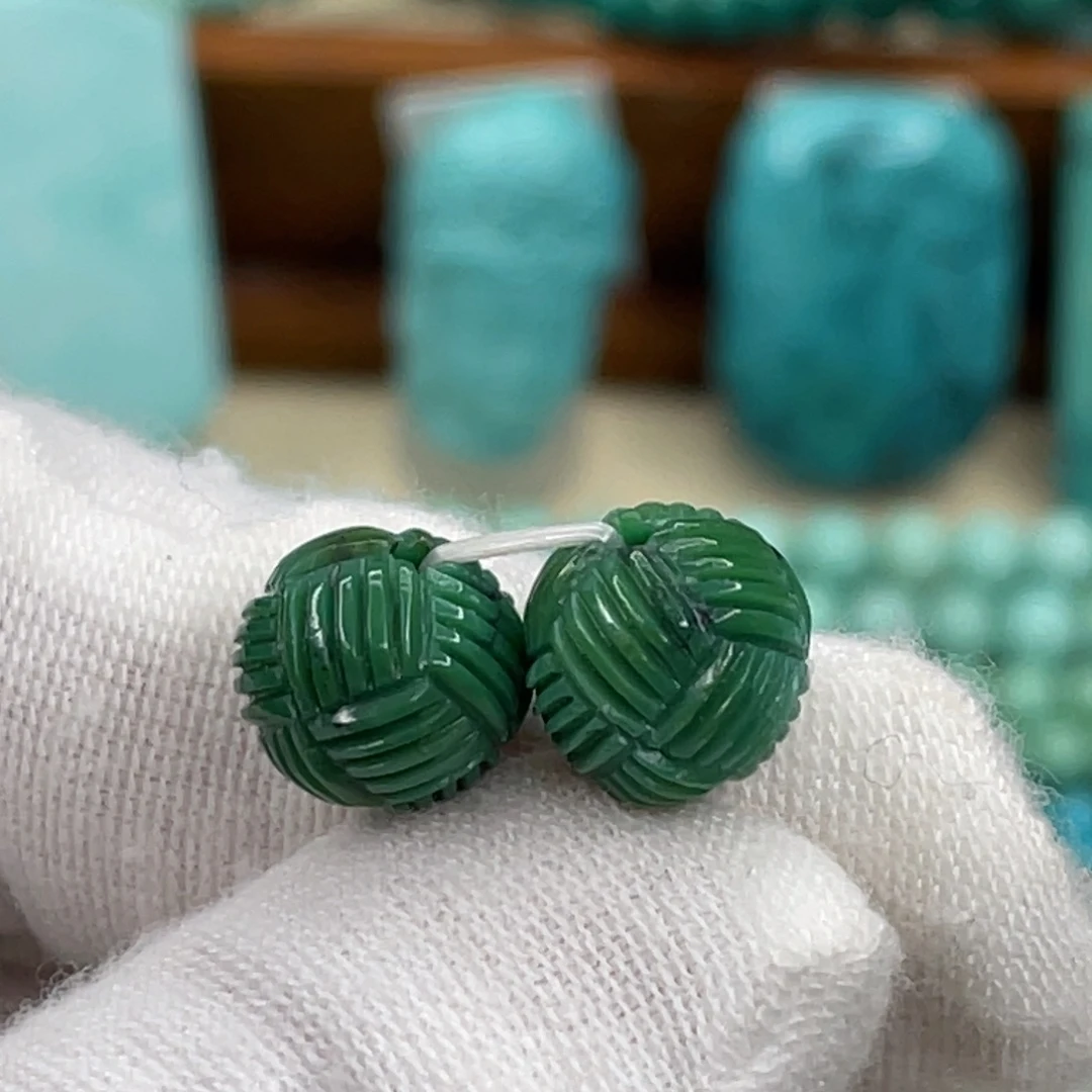 绿松石未镶嵌挂件