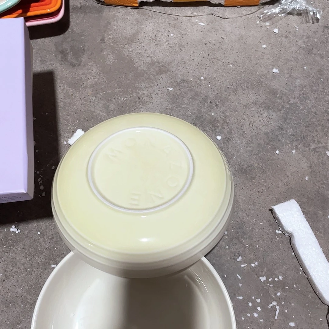 瓷片 微瑕陶瓷餐具2个