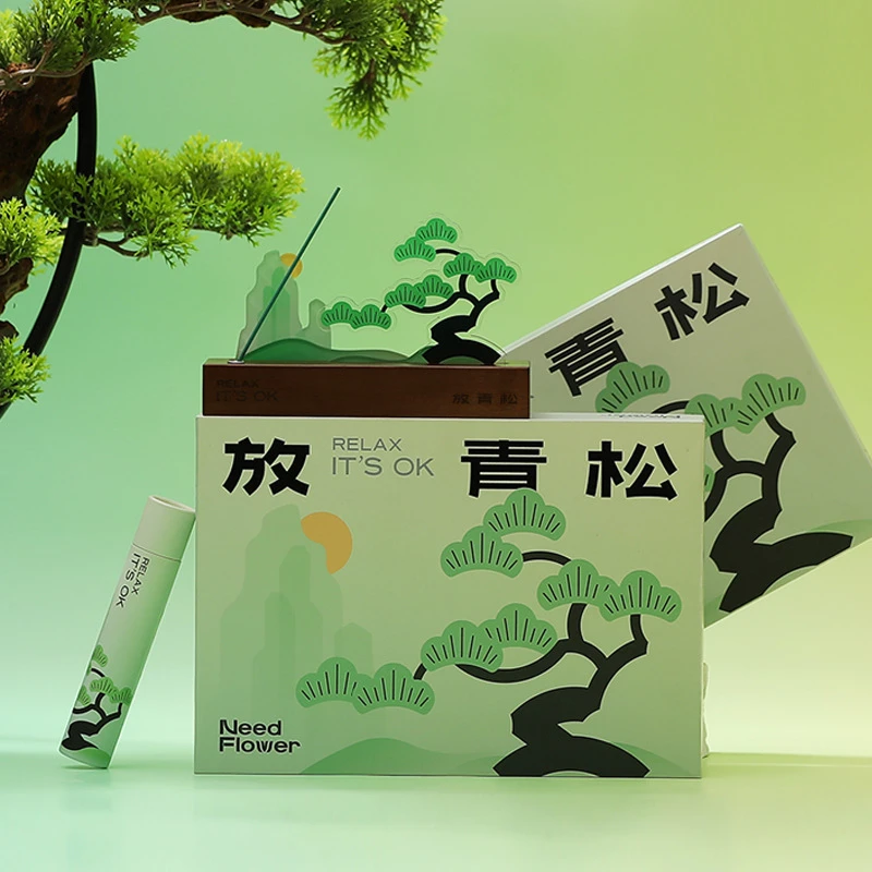放青松 香薰线香礼盒装教师节礼物企业公司伴手礼治愈系香薰礼盒