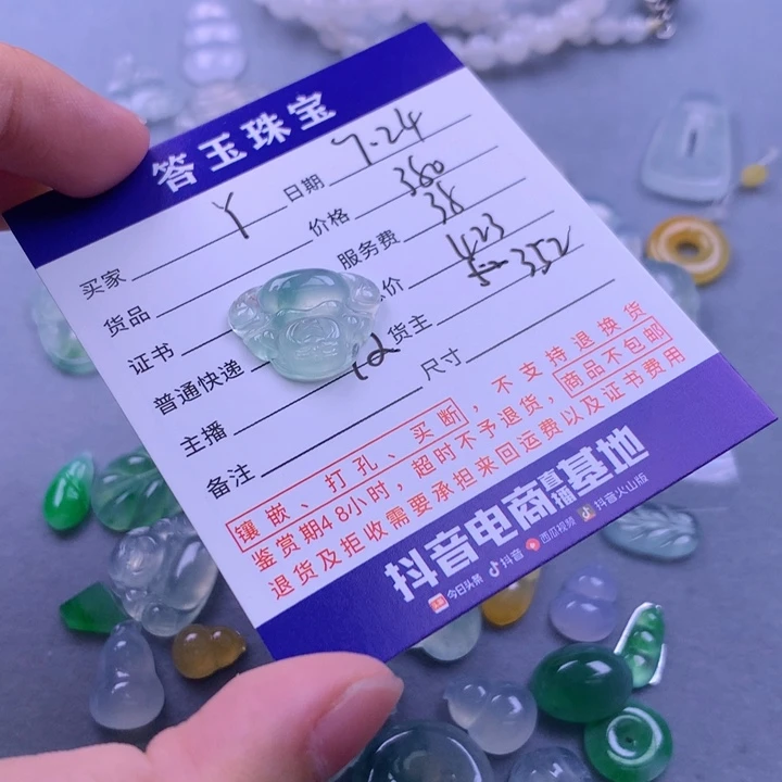 翡翠挂件未镶嵌Y****?