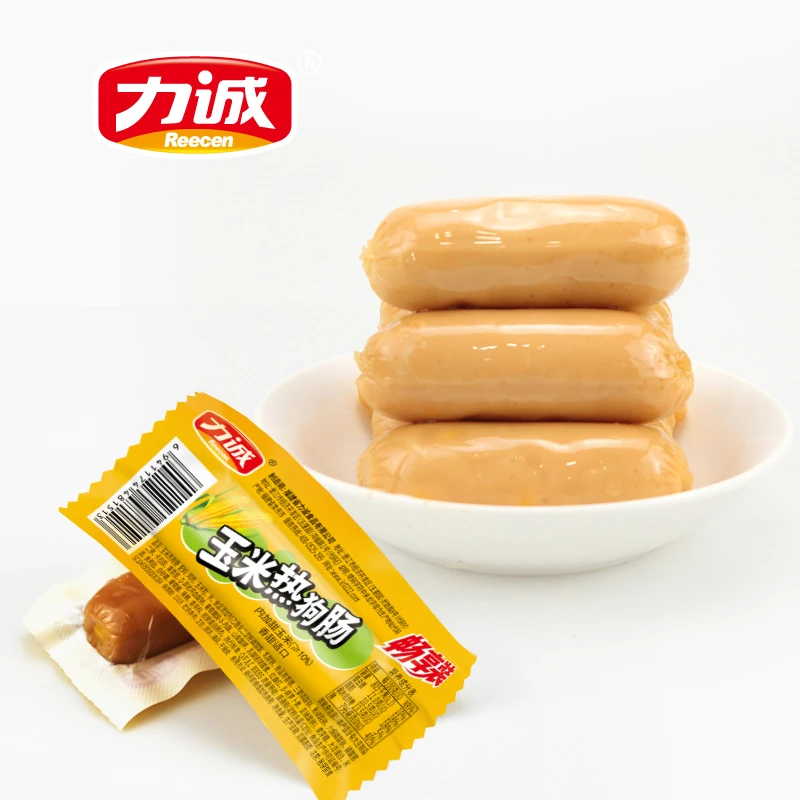 力诚玉米热狗肠火腿肠肉肠即食零食办公室休闲小吃D2