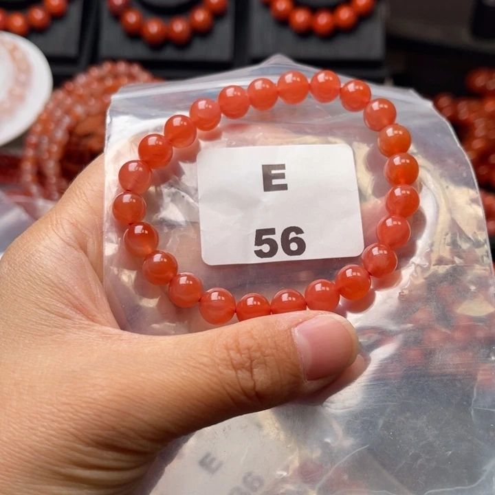 南红玛瑙未镶嵌多样性发货默认微瑕称重8mm