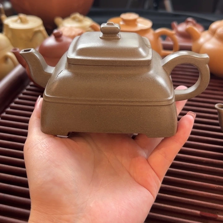 茶壶紫砂全手鲨皮青玉带观桥200cc