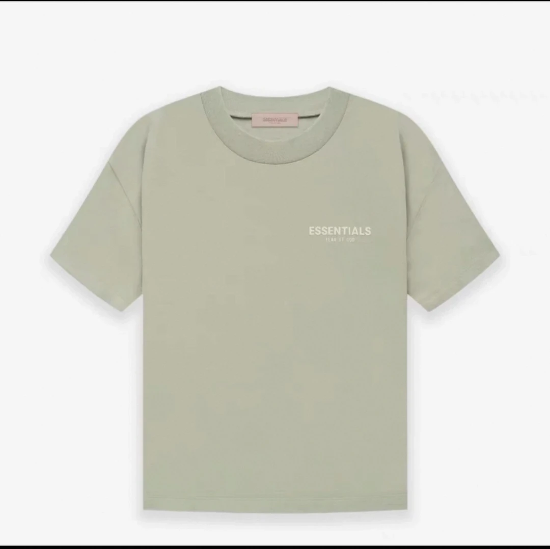 E家四色植绒小标短袖