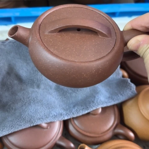 紫砂茶壶?****?深井紫泥180cc