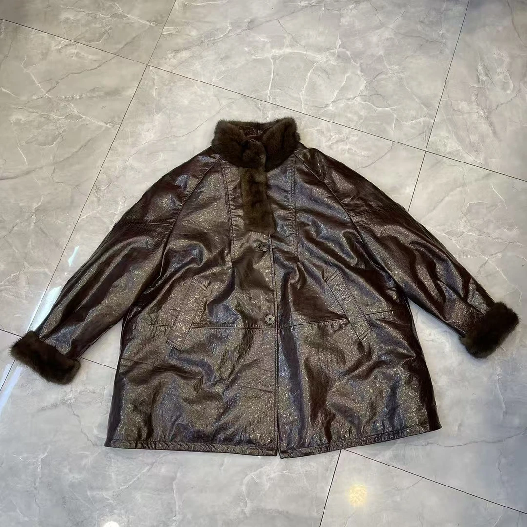 由米-2025冬季新款女款皮衣时尚休闲韩版冬款百搭