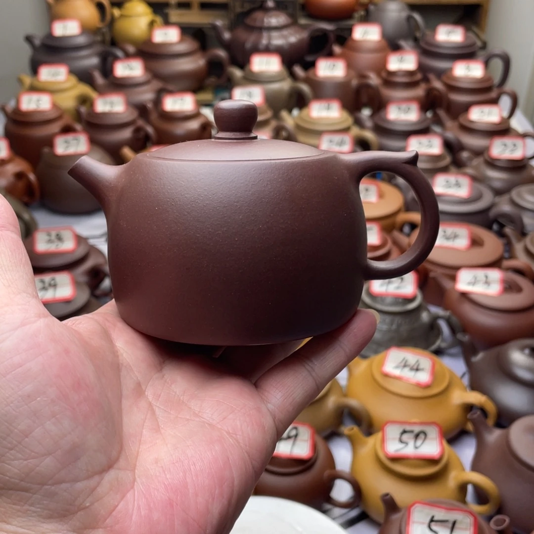 紫砂茶壶宜兴紫砂半手工