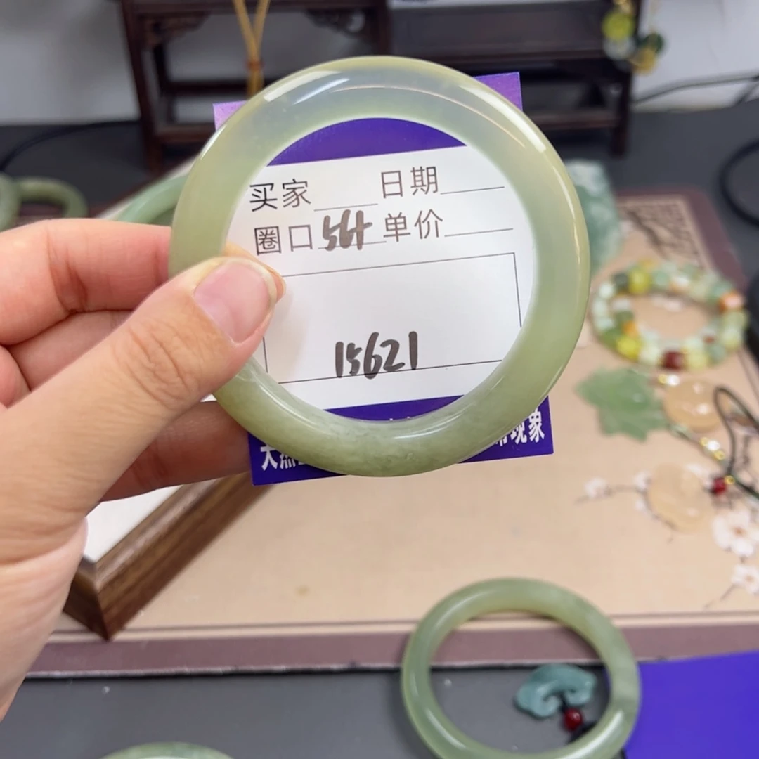 蛇纹石玉未镶嵌手镯bhj