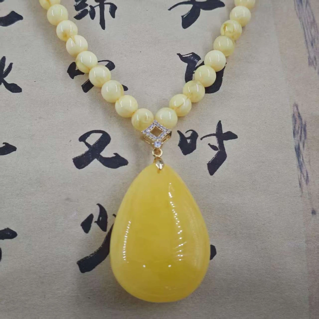 【古典珍藏】古雄黄  G411时尚潮流水滴树脂吊坠