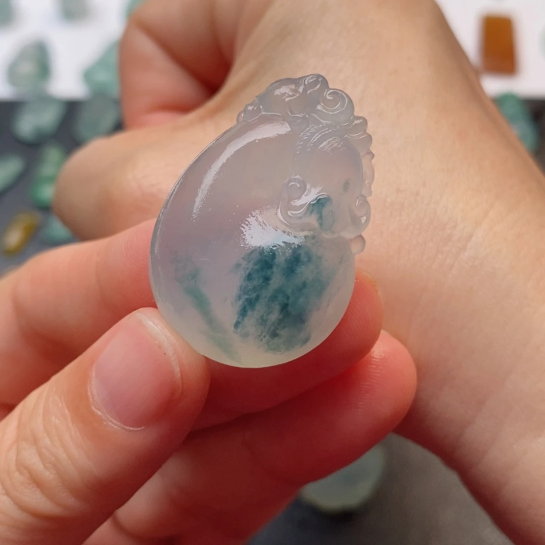 定制翡翠未镶嵌钱袋子