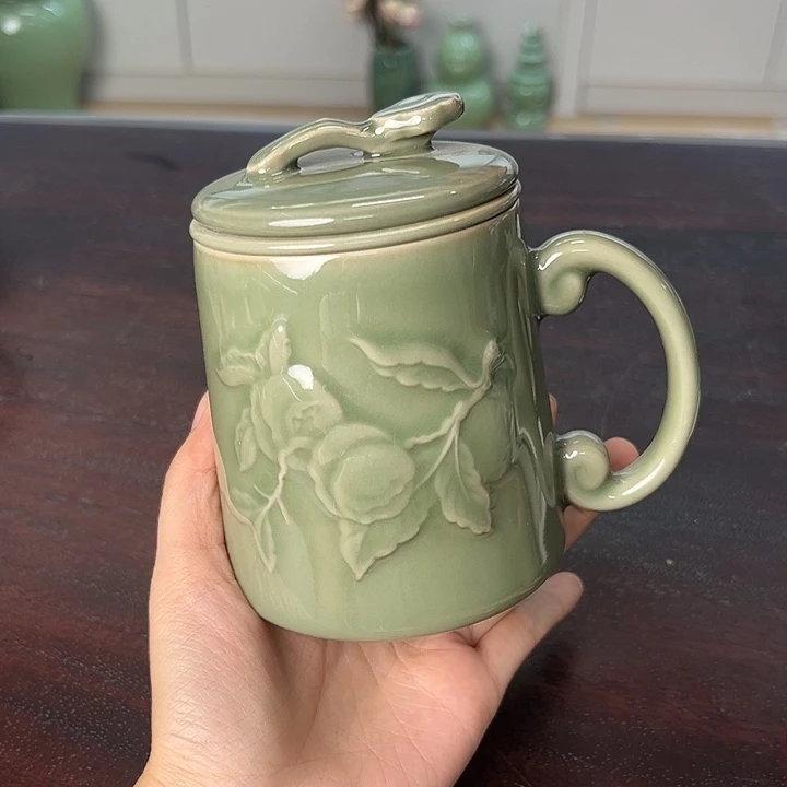 龙泉云间青瓷小米茶器