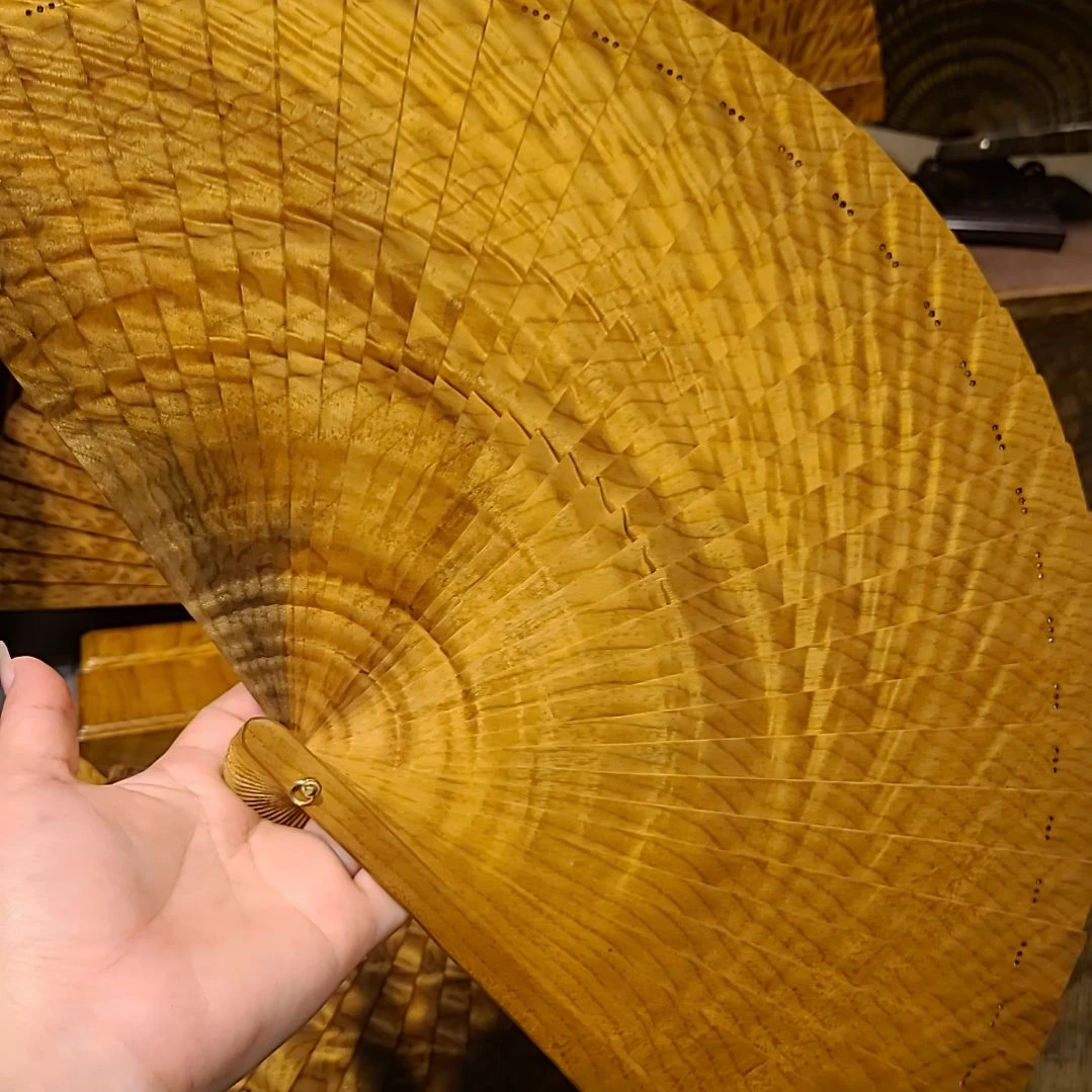 扇子24小叶桢楠金丝楠木苏扇
