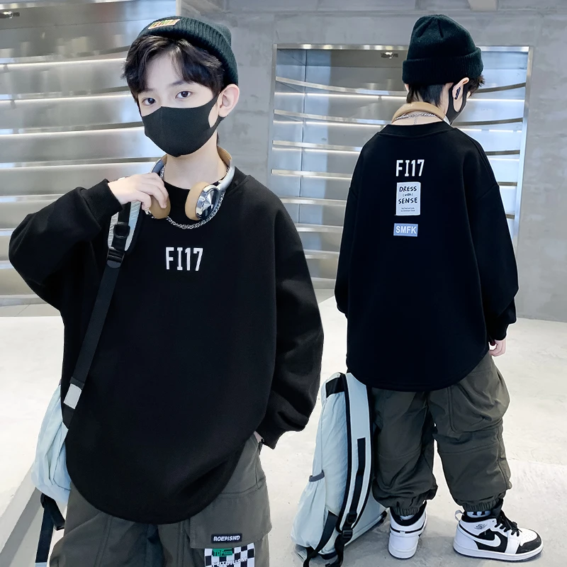 儿童装男童春款卫衣6-12岁中大童洋气韩版打底衫春季男孩潮流上衣