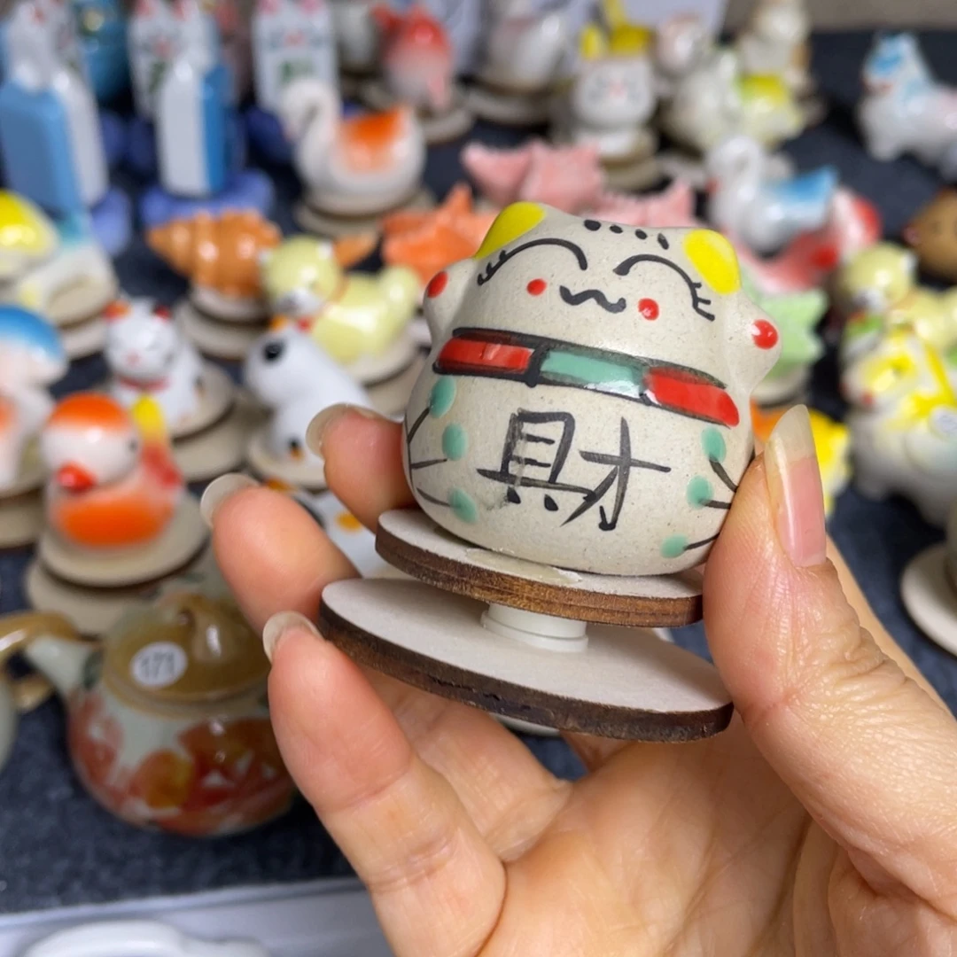 小摆件景德镇高温陶瓷8888