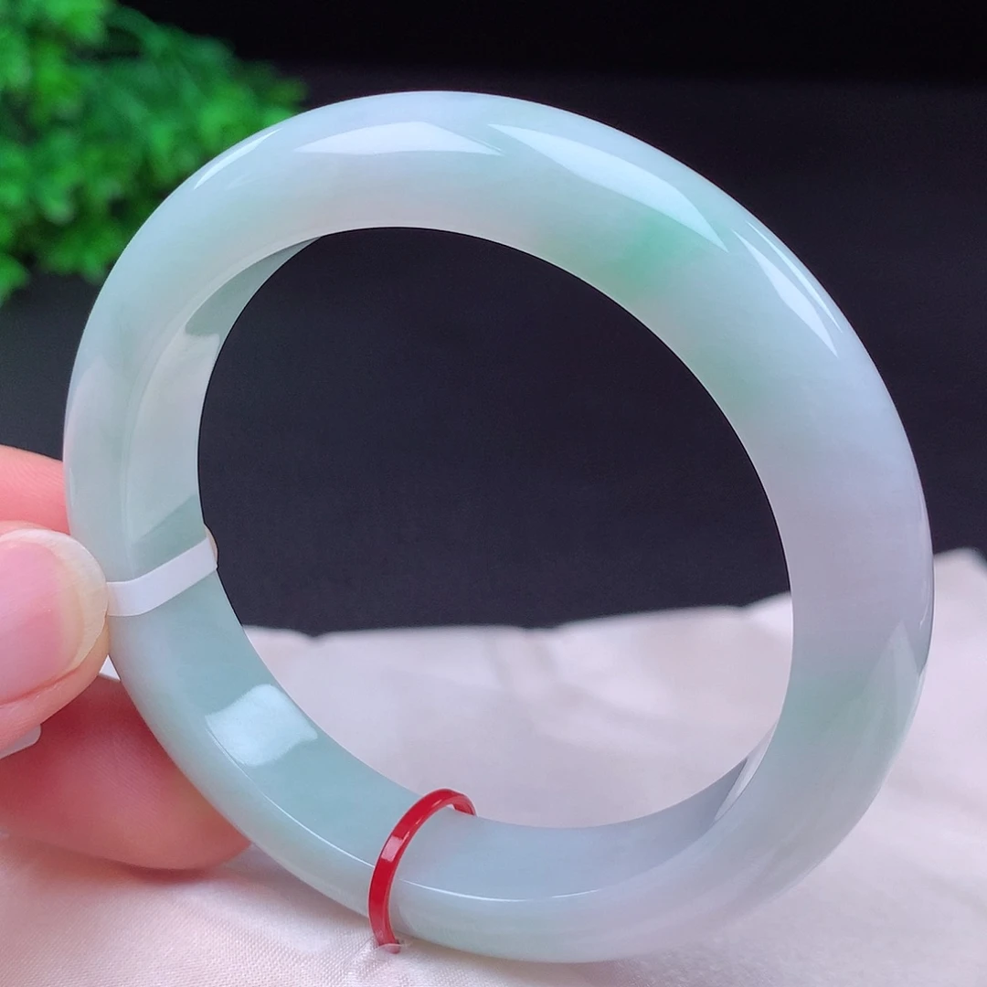 翡翠未镶嵌手镯55圈口438017