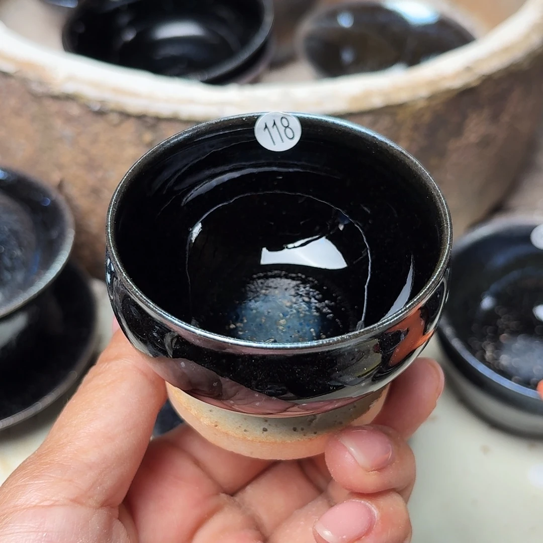 茶盏义兴龙窑建盏118微瑕