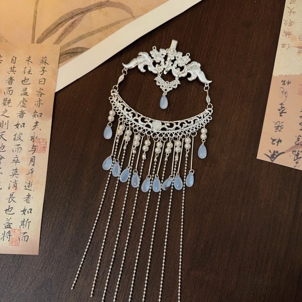 银蓝【阿鸢】古风汉服配饰