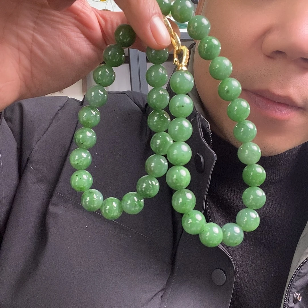 和田玉（碧玉）未镶嵌颈饰11-12