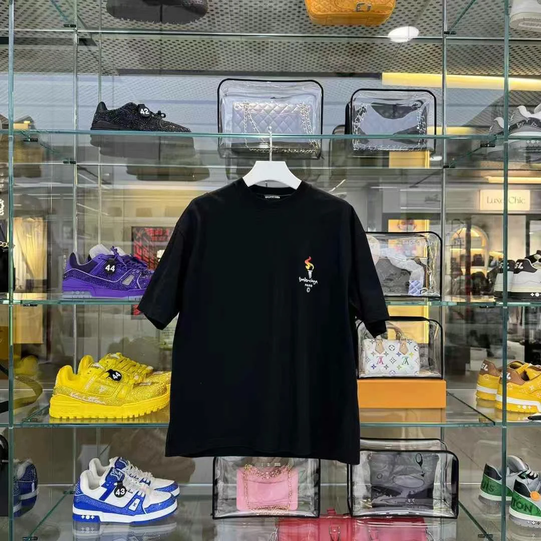 99新 Balenciaga/巴黎世家 L码火炬logo短袖