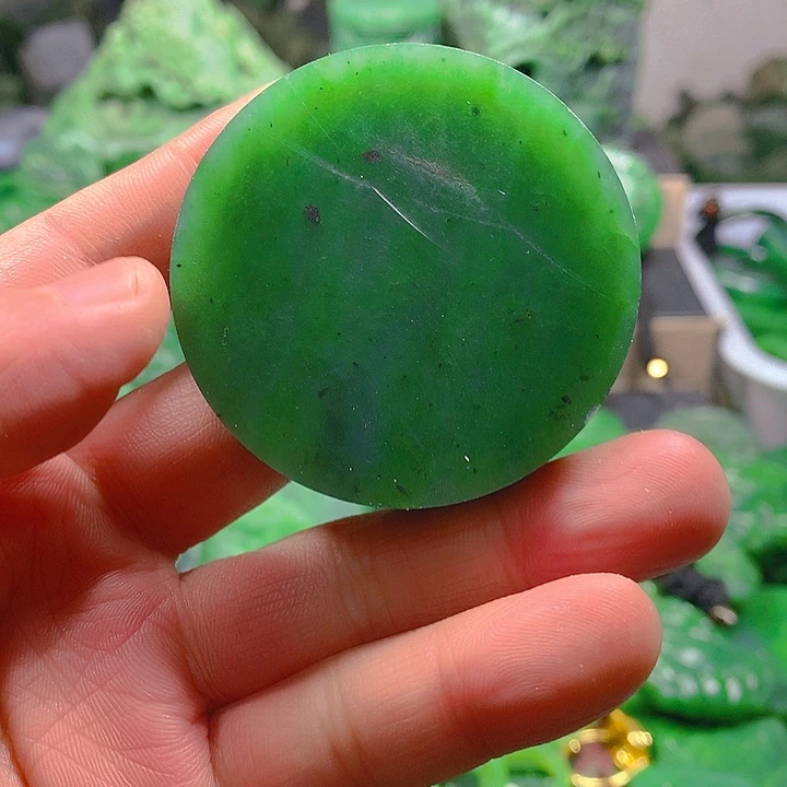 和田玉（碧玉）未镶嵌珠宝半成品