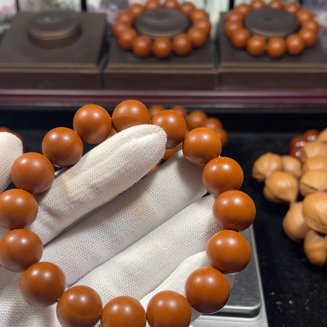 橄榄核手串/手链洪*1.36+小孔微漏